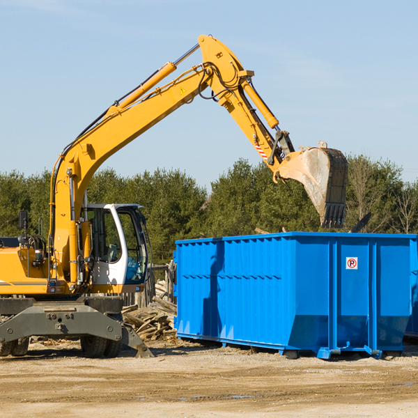 what are the rental fees for a residential dumpster in Tunnelton WV